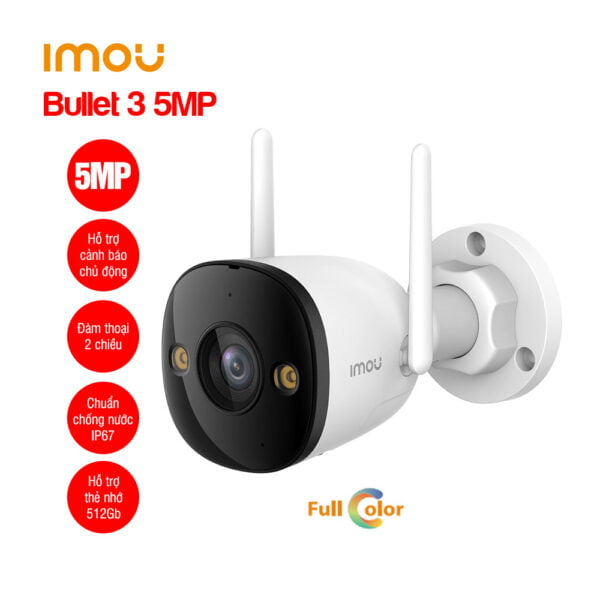 Camera IPC-S3EP-5M0WE (Bullet 3 5MP) ( Trắng, 5MP )
