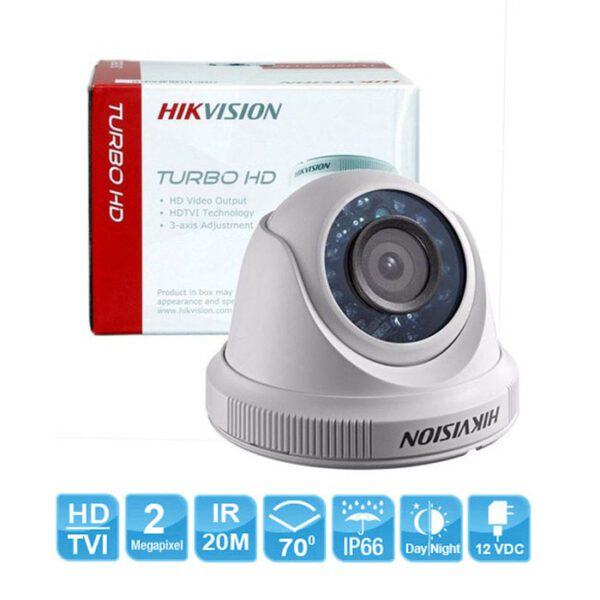 Trọn bộ 4 camera Analog HD HIKVISION 2MP giá rẻ ( Trắng - Đen, 2MP (1920x1080) ) - ảnh 4